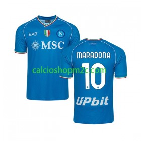 Napoli Maradona 10 Maglia Prima 2023/2024 Manica Corta